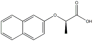 [R,(+)]-2-(2-Naphtyloxy)propionic acid 구조식 이미지