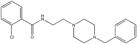 2-Chloro-N-[2-(4-benzyl-1-piperazinyl)ethyl]benzamide Structure