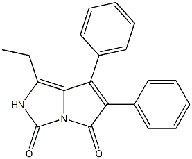 6,7-Diphenyl-1-ethyl-2H-pyrrolo[1,2-c]imidazole-3,5-dione 구조식 이미지