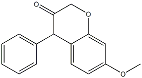 4-Phenyl-7-methoxy-2H-1-benzopyran-3(4H)-one 구조식 이미지