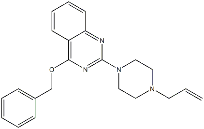 4-(Benzyloxy)-2-[4-(2-propenyl)piperazino]quinazoline 구조식 이미지