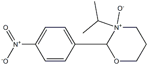 2-(4-Nitrophenyl)-3-isopropyl-tetrahydro-2H-1,3-oxazine 3-oxide Structure