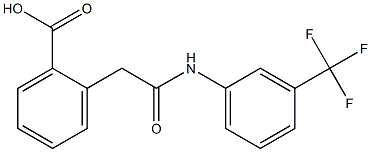 2-[2-[3-(Trifluoromethyl)anilino]-2-oxoethyl]benzoic acid Structure