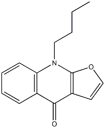 9-Butylfuro[2,3-b]quinolin-4(9H)-one 구조식 이미지