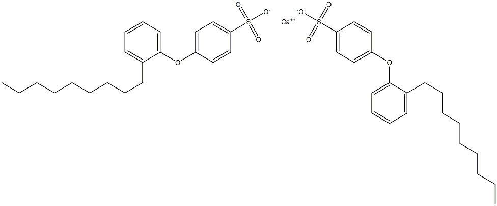Bis[4-(2-nonylphenoxy)benzenesulfonic acid]calcium salt Structure