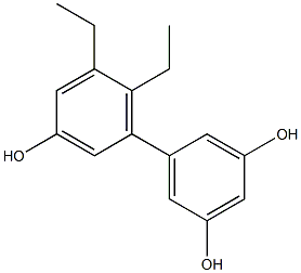 5',6'-Diethyl-1,1'-biphenyl-3,3',5-triol Structure