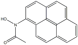 1-(N-Hydroxy-N-acetylamino)pyrene 구조식 이미지