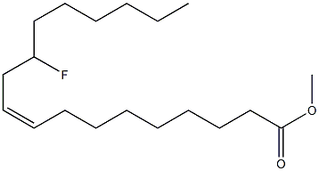 12-Fluorooleic acid methyl ester Structure