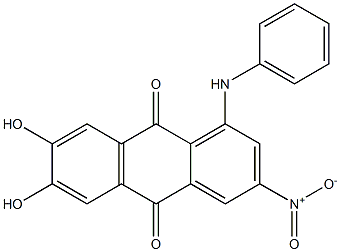 1-Anilino-6,7-dihydroxy-3-nitroanthraquinone Structure