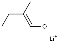 Lithium(E)-2-methyl-1-butene-1-olate Structure