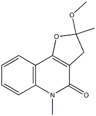 2-Methoxy-2,5-dimethyl-2,3-dihydrofuro[3,2-c]quinoline-4(5H)-one Structure