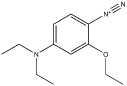 2-Ethoxy-4-(diethylamino)benzenediazonium Structure