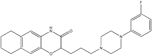 2-[3-[4-(3-Fluorophenyl)piperazin-1-yl]propyl]-6,7,8,9-tetrahydro-2H-naphth[2,3-b][1,4]oxazin-3(4H)-one Structure