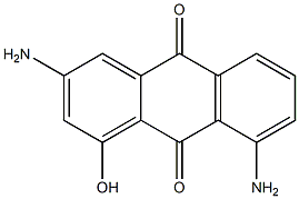 1-Hydroxy-3,8-diaminoanthraquinone 구조식 이미지