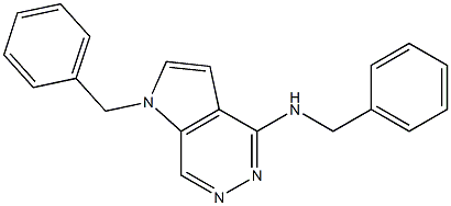 1-Benzyl-4-benzylamino-1H-pyrrolo[2,3-d]pyridazine Structure