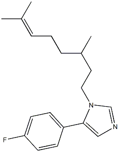 1-(3,7-Dimethyl-6-octenyl)-5-(4-fluorophenyl)-1H-imidazole 구조식 이미지