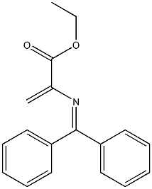 2-(Diphenylmethyleneamino)propenoic acid ethyl ester Structure