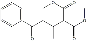 2-[4-Oxo-4-phenylbutan-2-yl]malonic acid dimethyl ester 구조식 이미지