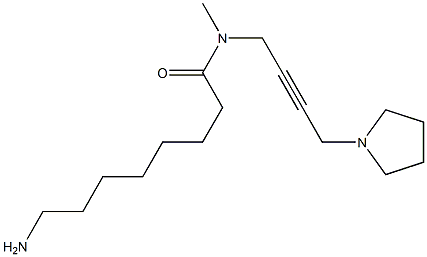 N-Methyl-N-[4-(1-pyrrolidinyl)-2-butynyl]-8-aminooctanamide Structure