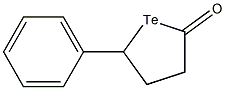 4,5-Dihydro-5-phenyltellurofuran-2(3H)-one Structure