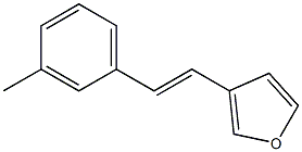 3-(3-Methylstyryl)furan 구조식 이미지