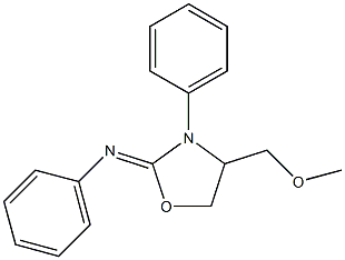 4-Methoxymethyl-3-phenyl-2-phenyliminooxazolidine 구조식 이미지