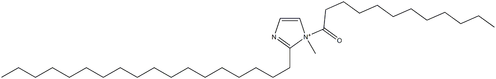 1-Methyl-2-octadecyl-1-dodecanoyl-1H-imidazol-1-ium Structure