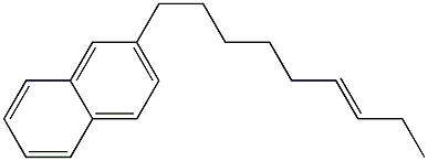 2-(6-Nonenyl)naphthalene Structure