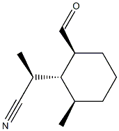 (2S)-2-[(1R,2S,6R)-2-Formyl-6-methylcyclohexyl]propanenitrile 구조식 이미지