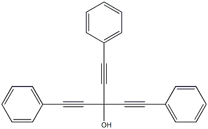 3-Phenyl-1,1-bis(phenylethynyl)-2-propyn-1-ol 구조식 이미지