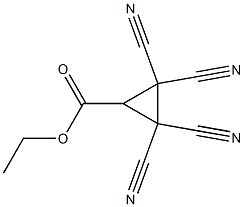 2,2,3,3-Tetracyanocyclopropanecarboxylic acid ethyl ester 구조식 이미지