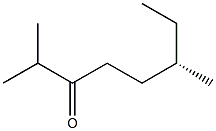 [S,(+)]-2,6-Dimethyl-3-octanone 구조식 이미지