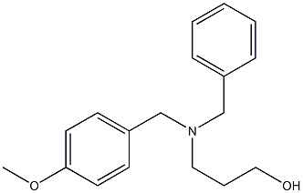 3-[(4-Methoxybenzyl)(benzyl)amino]-1-propanol Structure