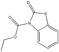 2-Oxo-2,3-dihydrobenzothiazole-3-carboxylic acid ethyl ester 구조식 이미지