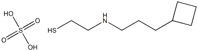 2-(3-Cyclobutylpropyl)aminoethanethiol sulfate 구조식 이미지