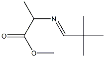 2-[(2,2-Dimethylpropylidene)amino]propionic acid methyl ester Structure