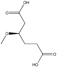 [R,(+)]-3-Methoxyhexanedioic acid 구조식 이미지