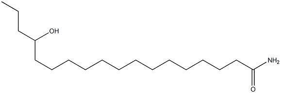 15-Hydroxyoctadecanamide 구조식 이미지