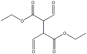 2,3-Diformylbutanedioic acid diethyl ester Structure
