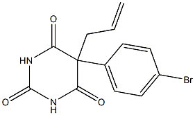 5-Allyl-5-(p-bromophenyl)barbituric acid 구조식 이미지