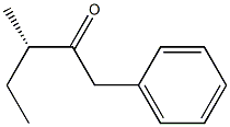 [S,(+)]-3-Methyl-1-phenyl-2-pentanone 구조식 이미지