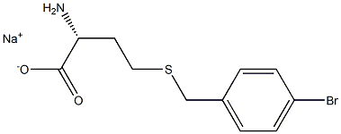 (+)-S-(p-Bromobenzyl)-D-homocysteine sodium salt 구조식 이미지