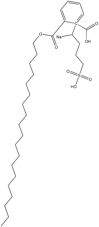 Phthalic acid 1-nonadecyl 2-(1-sodiosulfobutyl) ester 구조식 이미지