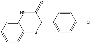 2-(4-Chlorophenyl)-2H-1,4-benzothiazin-3(4H)-one 구조식 이미지