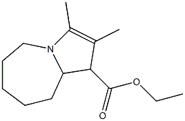 5,6,7,8,9,9a-Hexahydro-2,3-dimethyl-1H-pyrrolo[1,2-a]azepine-1-carboxylic acid ethyl ester 구조식 이미지