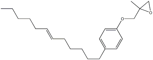 4-(6-Dodecenyl)phenyl 2-methylglycidyl ether 구조식 이미지