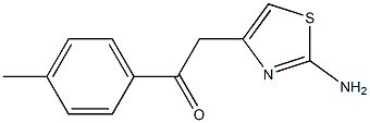 2-Amino-4-[(4-methylphenyl)carbonylmethyl]thiazole 구조식 이미지