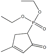 4-Methyl-2-oxo-3-cyclopentenylphosphonic acid diethyl ester Structure