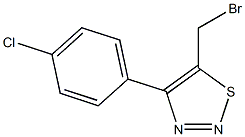 4-(4-Chlorophenyl)-5-bromomethyl-1,2,3-thiadiazole 구조식 이미지