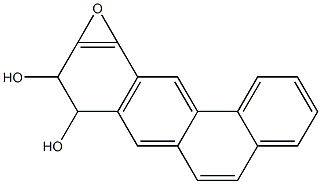 8,9-Dihydro-8,9-dihydroxy-10,11-epoxybenz[a]anthracene Structure